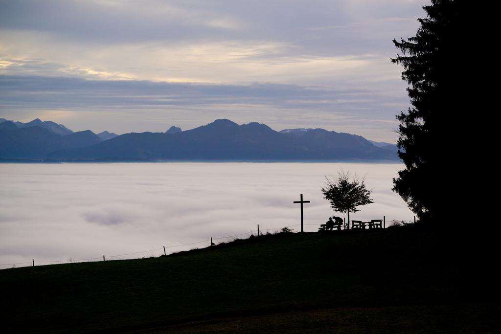 Panoramagasthof Auf Dem Auerberg Bernbeuren Exterior foto